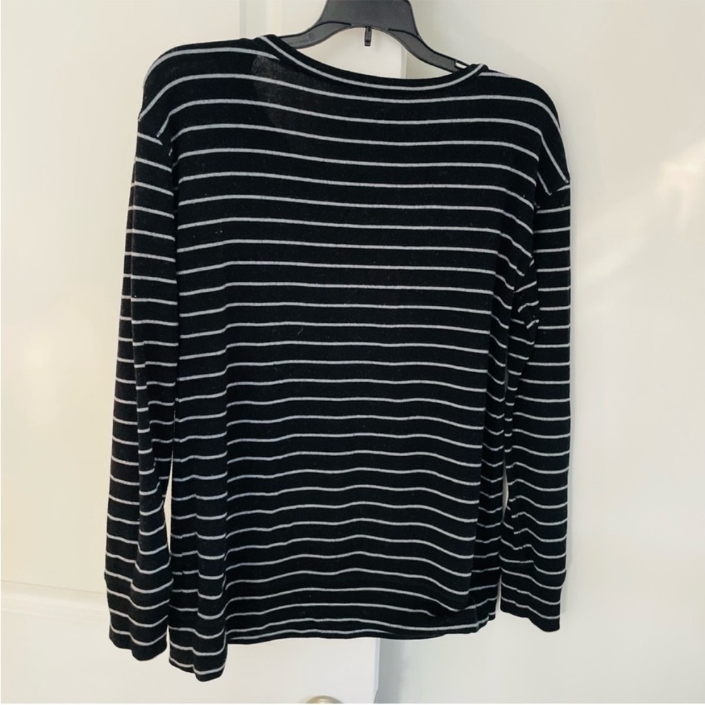 BB Dakota Black White Stripe Sweater Size S - Picture 8 of 10